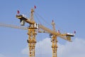 Cranes on a construction site, Beijing, China